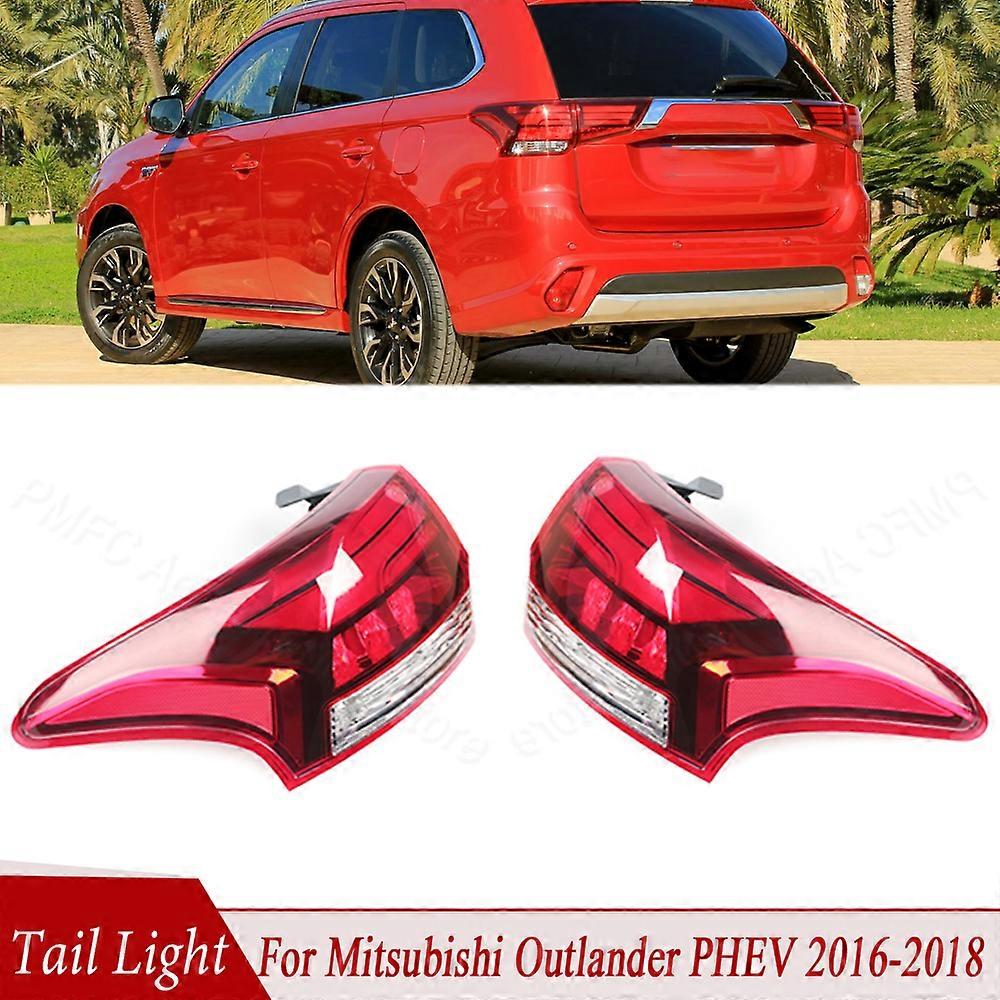 Rear Bumer LED Left Right Red Shell Outer Tail Light Rear Fog Lamp Signal Light For Mitsubishi Outlander PHEV 2016-2018 For Car