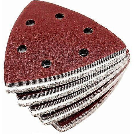 3 Patins Abrasifs Delta Grain 80 - 93x93mm - Pour Ponçage Gros Travaux