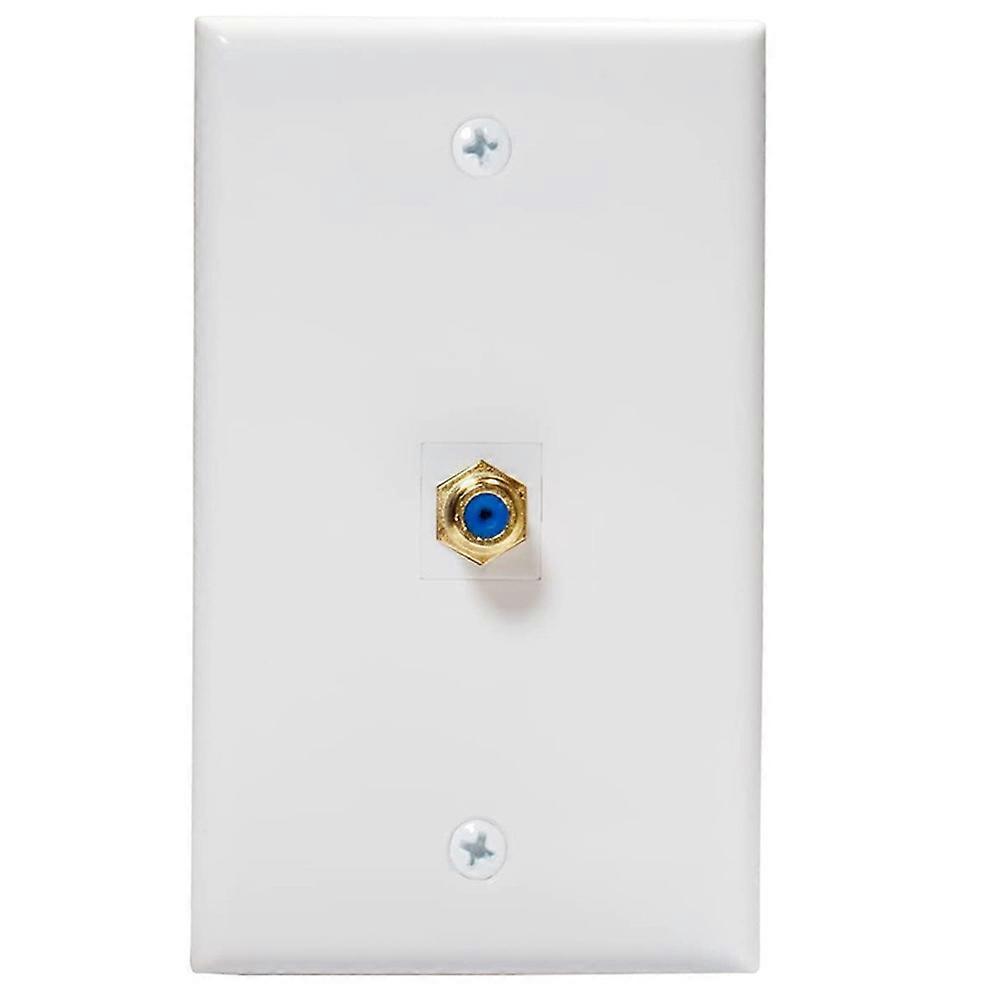 1 Piece Wall Panel Panel Gold Plated TV Coax F Type Port TV Wall Socket Plug Socket