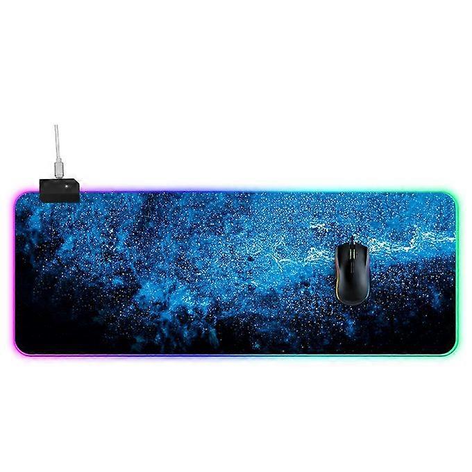 Computer Blue Illuminated Mouse Pad- 80 X 30 X 0.4cm