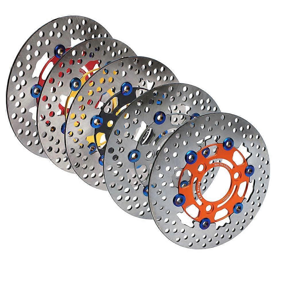 RPM 220mm Brake Caliper Disc Rotor Disk Floating 3 Hole Pitching 70 Universal for Street Bike Pedal Bike Pitbike Honda Yahama