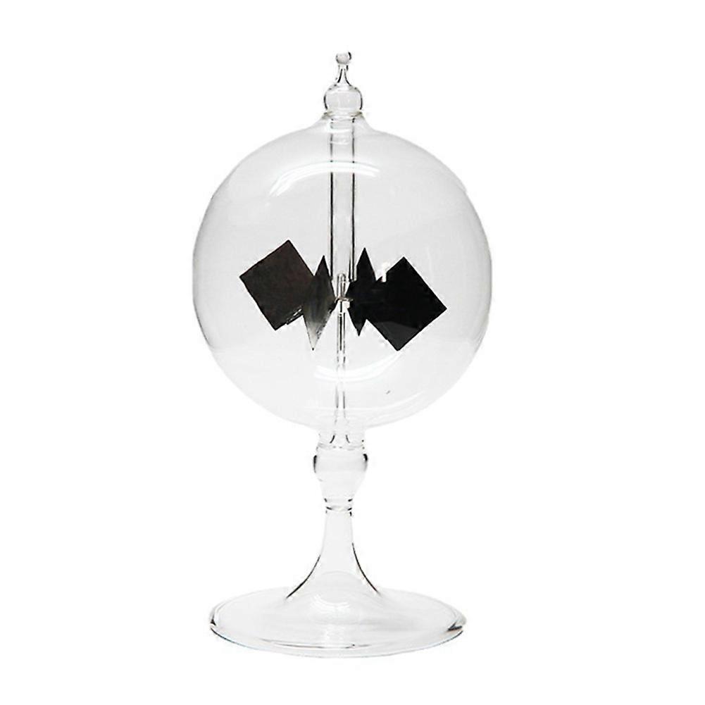4 Klingen Rotierende Glaswindmühle Solarbetriebene Crookes Radiometer Lichtmühle / Bildungslehre S