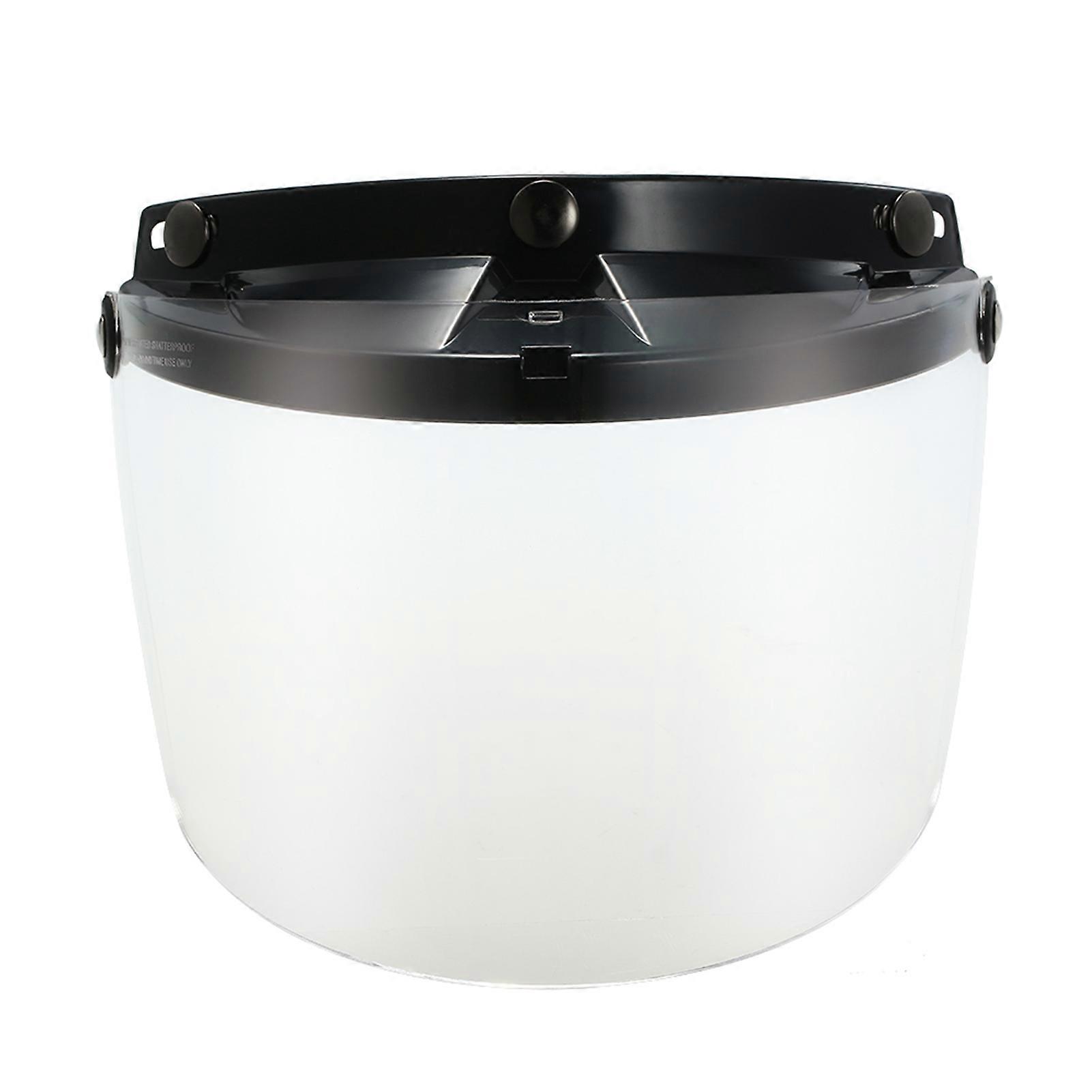 High quality Universal 3 Snap Flip Up Visor Shield Lens for Retro Open Face Motorcycle Helmet