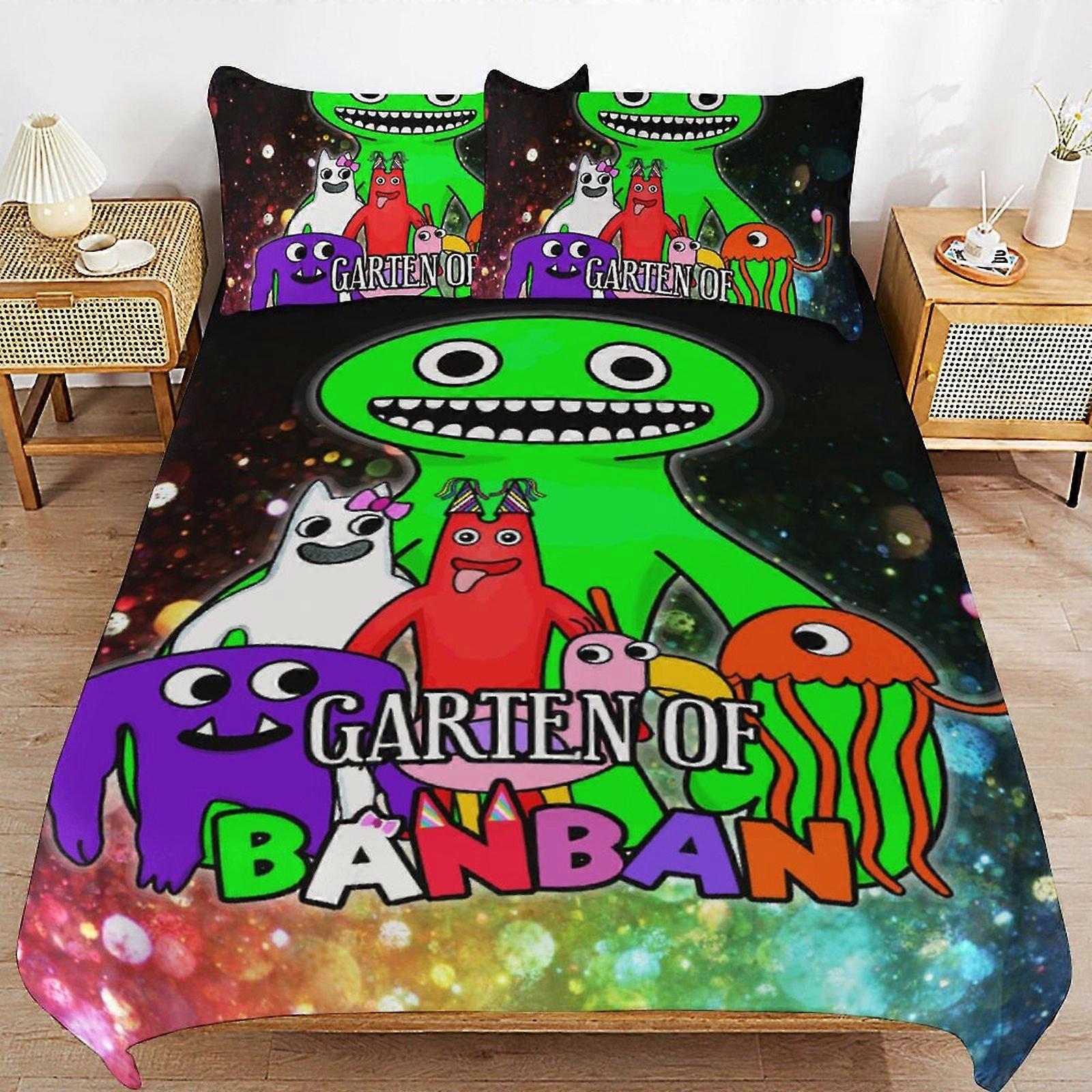 c340 Garden Of Banban Conjunto de Cama Capa de Edredão Confortável e Leve Cartoon Roupa de Cama Conjunto de Cama de 3 Peças Twin (1 Capa de Edredão e 2 Fronha) hn923