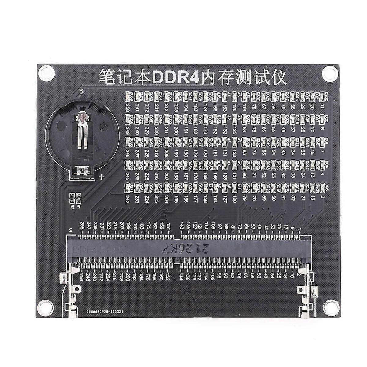 Laptop/Desktop Motherboard Memory Slot DDR4/DDR5 Diagnostic Repair Analyzer Test SDRAM SO-DIMM Pin Out With LED Tester Card