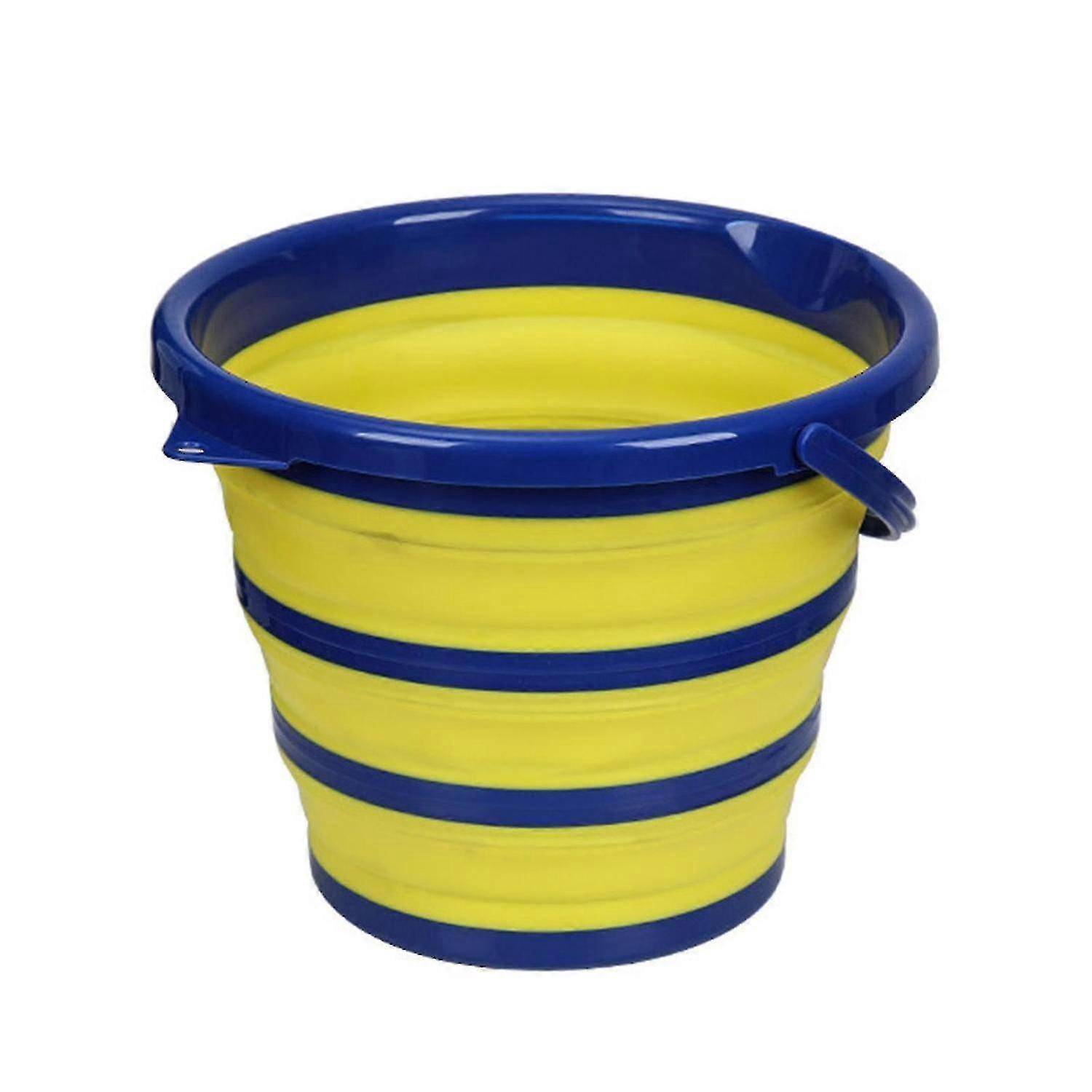 10l Folding Water Bucket Portable Collapsible Buckets Space Saving For Camping