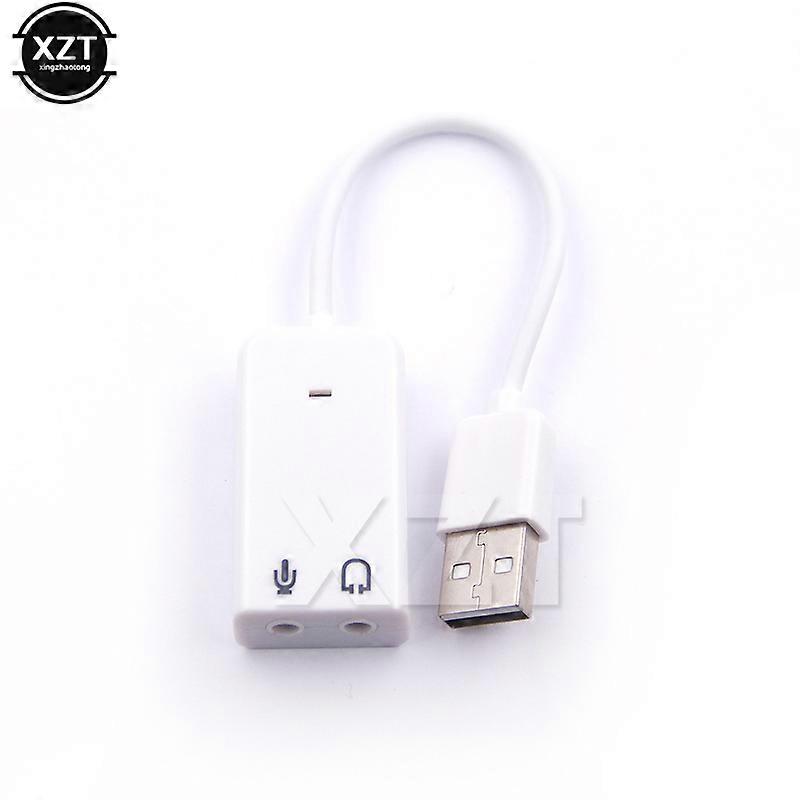 3D External USB Audio Sound Card Adapter 7.1 Virtual Channel With Cable Microphone 3.5mm Interface Sound Cards