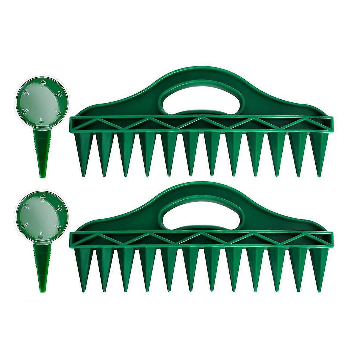 12 Holes Seed-in Soil Planter - Garden Seed Spacer with Adjustable Seeds Dispenser for Planting See
