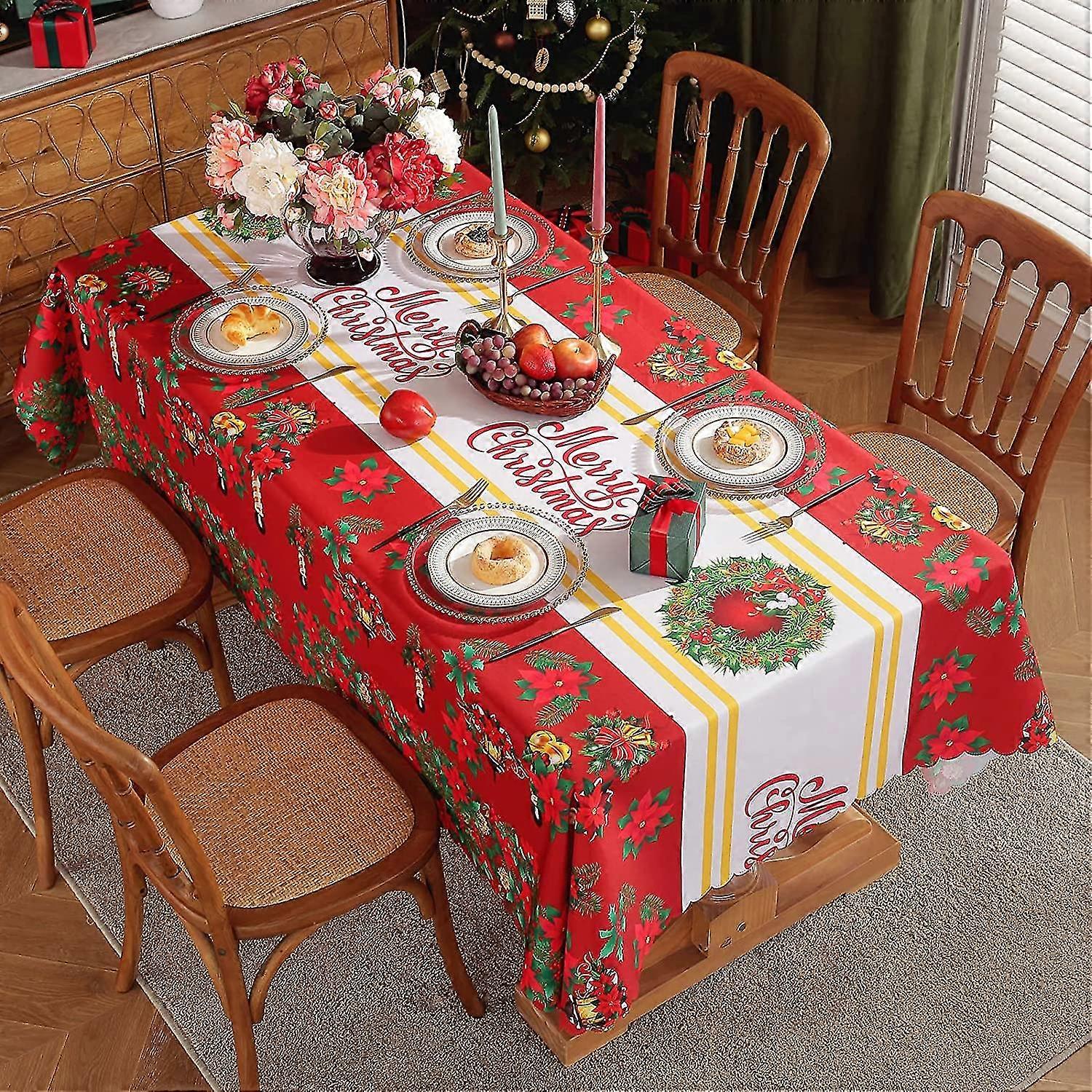 Christmas Table Cloth,59*88 Inch
