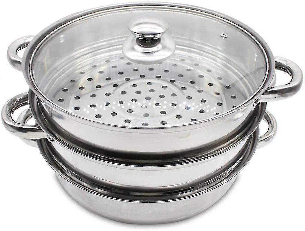 High Quality 3 Tier Stainless Steel Steamer Pressure Cooker Pressure Cooker Set Glass Lid