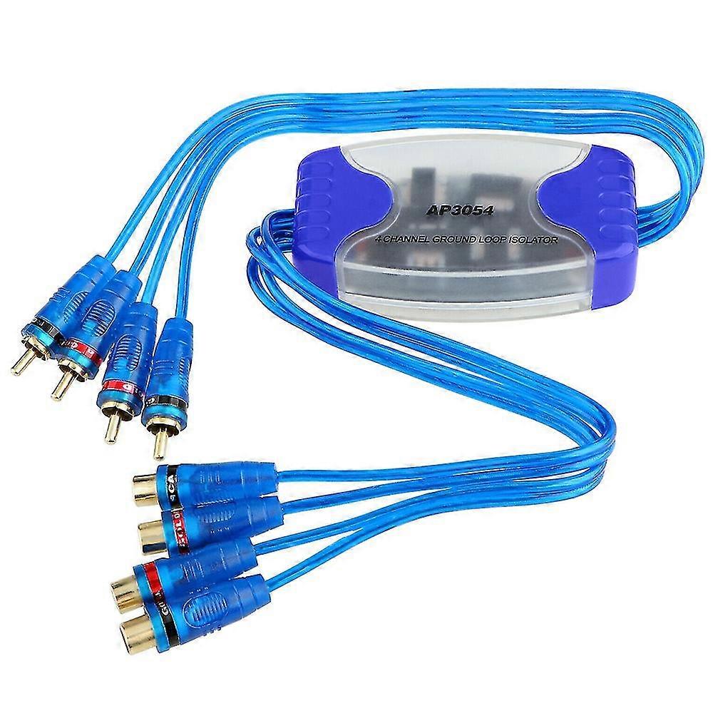 4 Channel Rca Audio Noise Filter Suppressor Ground Loop Isolator Car Stereo 50W