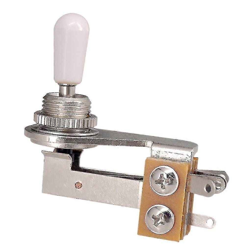 3 Way Switch Right Angle L-type Guitar Toggle Switch With White, 1