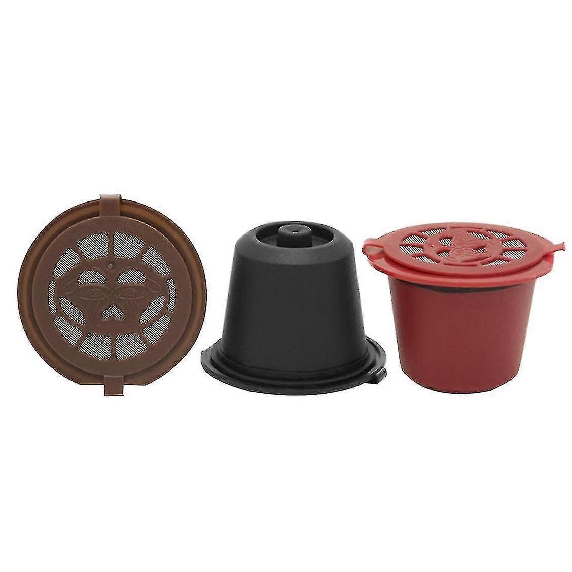 3 Pcs Refillable Réutilisable Capsule Espresso pour Machine à café Recharge de capsule réutilisable Capsule vide-haoyi