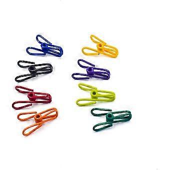 Chip-Clips Aus Stahl – 20 Stück, Mehrfarbig, 5,1 Cm, PVC-beschichtet, Für Lebensmittelbeutel, Wäsche & DIY