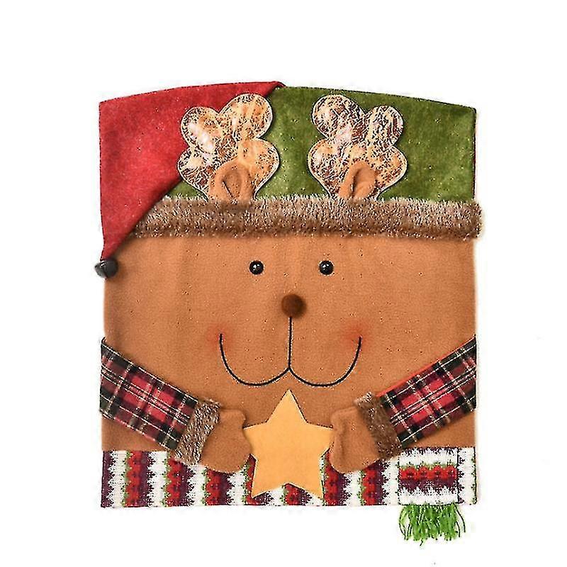1/3/6pcs Christmas Chair Covers Slipcovers,  Back Covers
