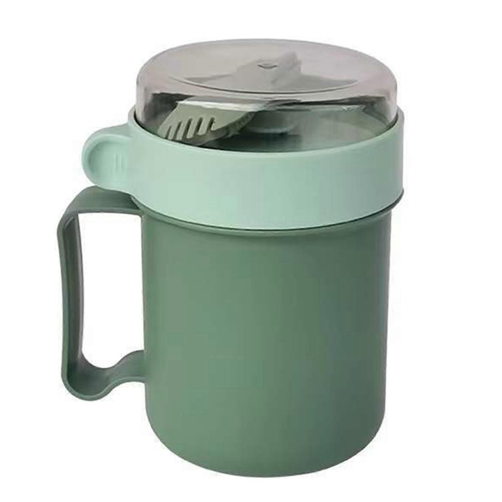 Insulated Soup Cup with Handle Food Grade BPA Free Leak Resistant Portable Sealed Milk Oatmeal Breakfast Cup KAESI