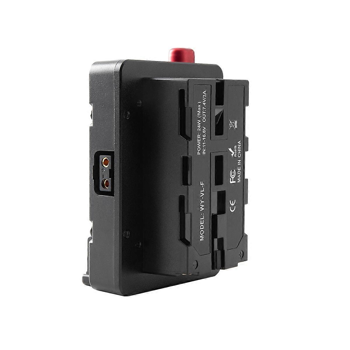 Power Adapter Mount Plate for Mini Nano V/V Mount Battery to NP-F NP-F960 NP-F970,D-Tap for Camera/