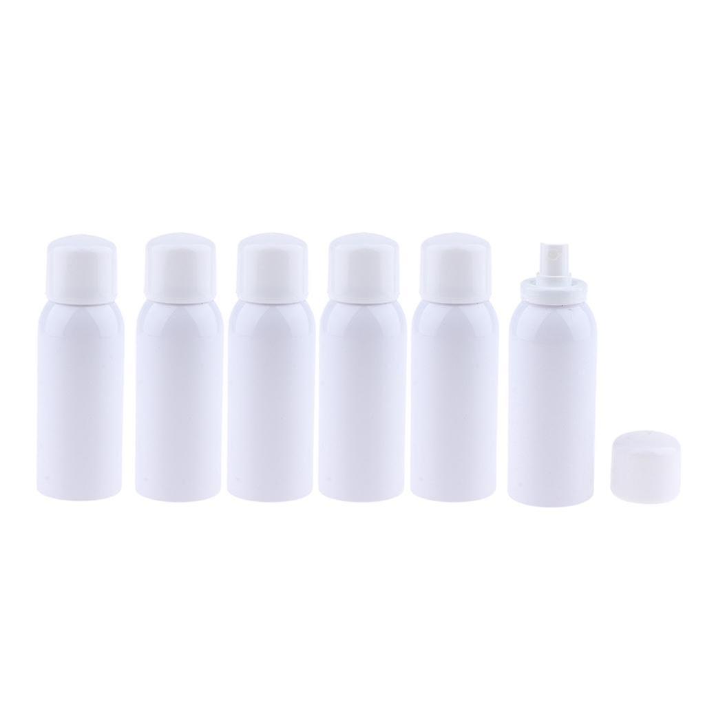 6pcs Empty Fine Mist Pump Spray Bottles for Perfume Toner Amber Atomizer 120ml