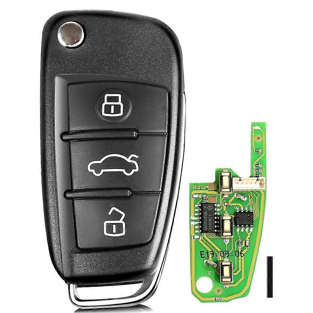 For XKA600EN Universal Wire Remote Key Flip Fob 3 Buttons for A6 Type for VVDI Key Tool