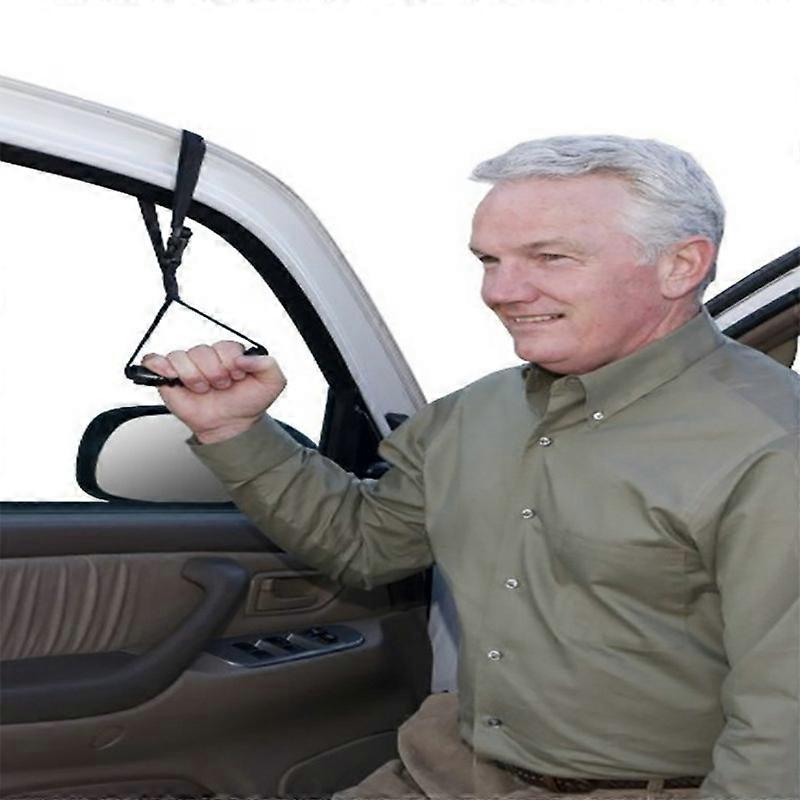 evago Auto Cane Car Grab Handle Adjustable Standing Aid Safety Handle Vehicle Support Portable Nylon Grip Handle Car Assist Device Black