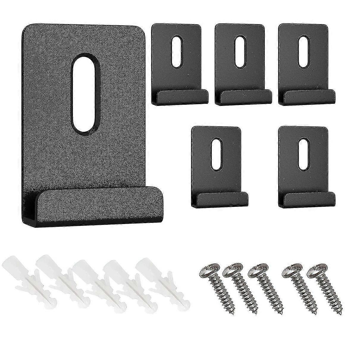 6Pcs Metal Mirror Clips Wide Channel Mirror Hanger Clip Kit Retainer Clips for Mirrors with Screw Mirror Clips