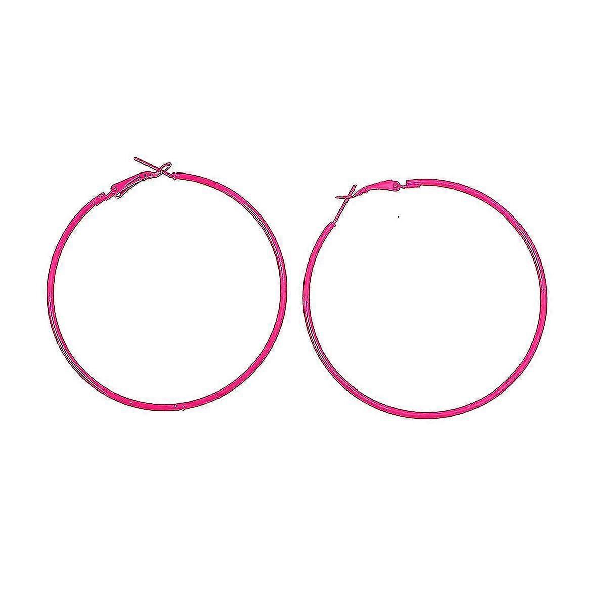 レトロなイヤリング ビッグフープピアス プラスチックフープピアス イヤリング ナショナルイヤリング