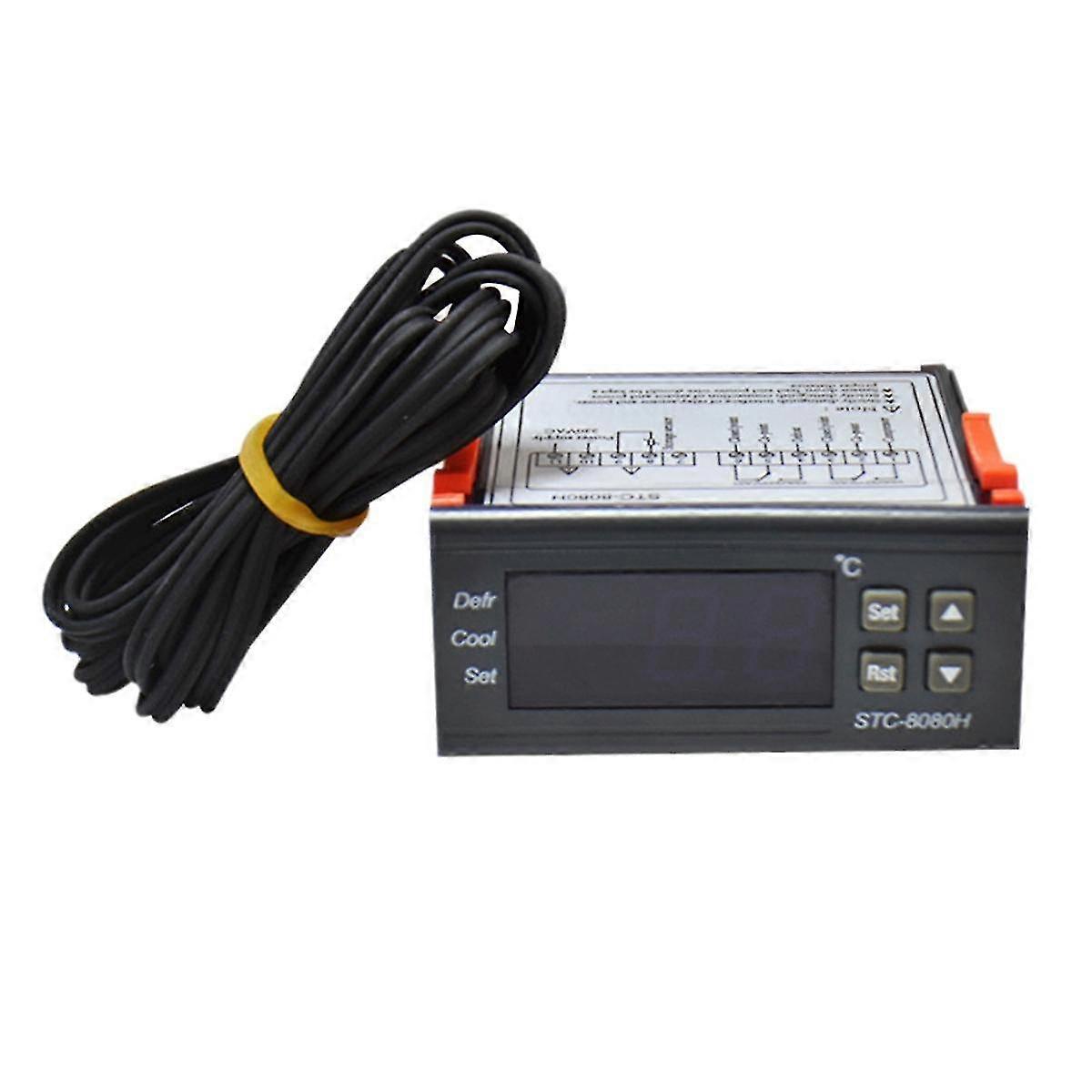 Stc-8080h Temperature Controller Refrigerator Thermostat Digital Display Microcomputer Temperature Controller 220v