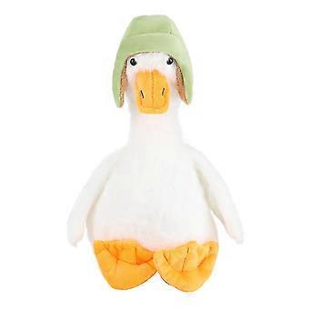 Cute cartoon Northeastern goose plush toy with sound soothing pillow sleeping goose doll doll