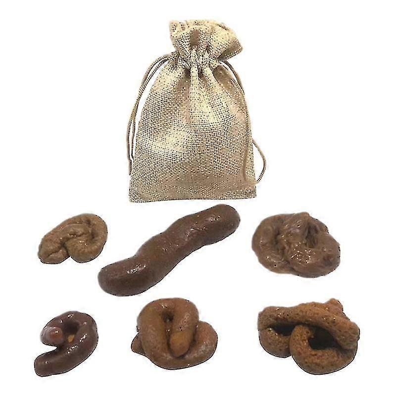 1 مجموعة من التقليد أنبوب لعبة الزخرفية البراز الدعائم مزحة اللعب (الشوكولاته)