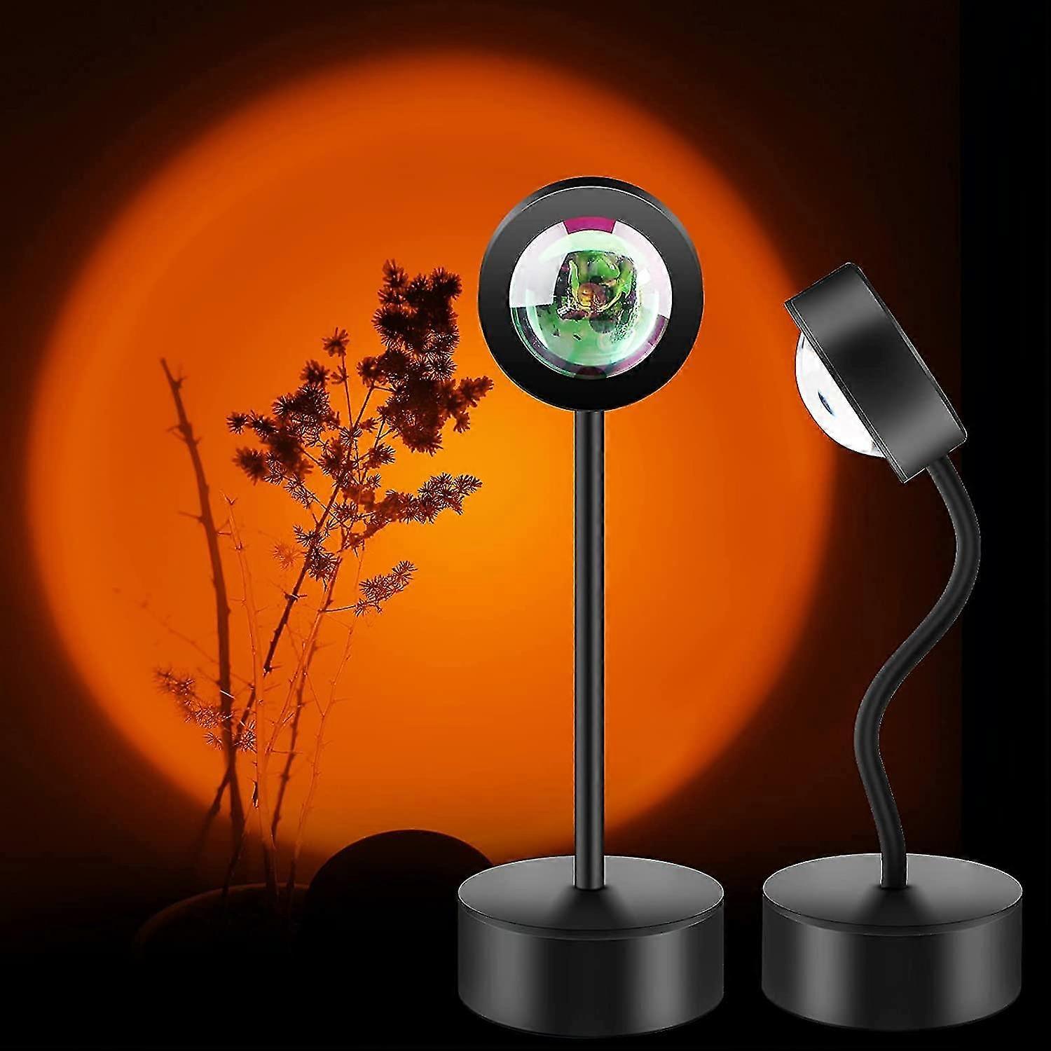 360 graden rotatie zonsondergang projector licht vloerlamp