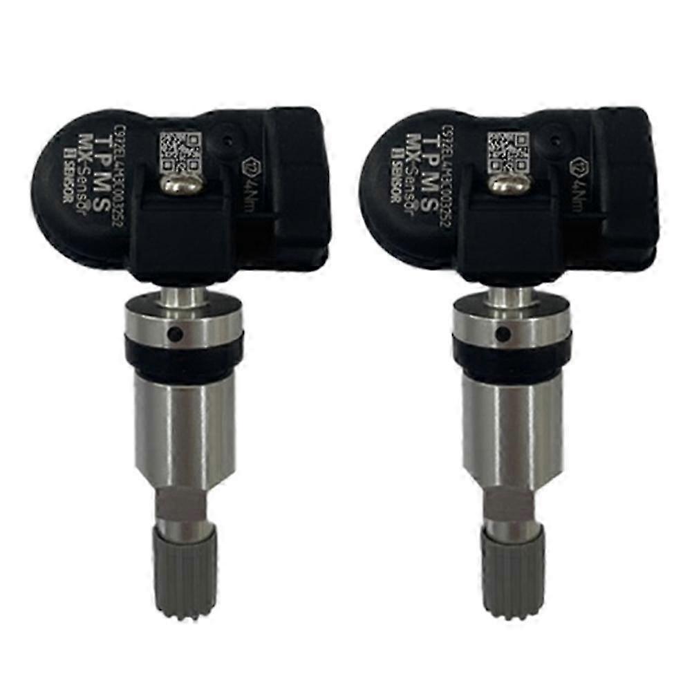 2 Stück programmierbarer TPMS-Sensor 433 MHz 315 MHz Sensor Universal 2 in 1 kompatibel mit Reifendrucküberwachungssystem Verwendung mit AUTEL