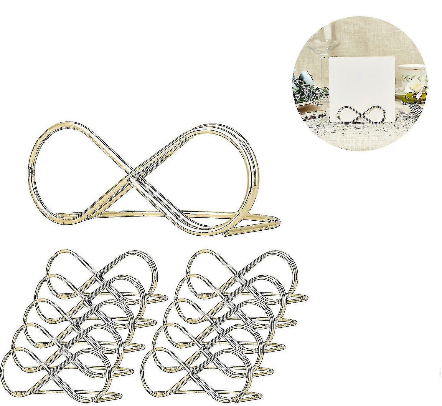 10er Pack Tischnummernhalter, Nachrichtenclip
