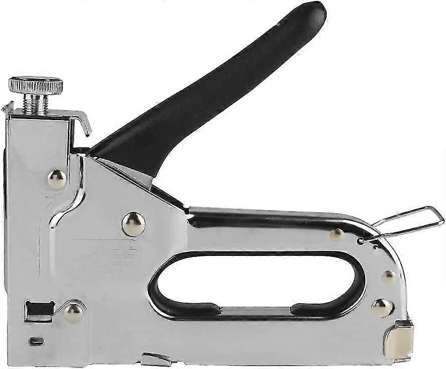 3 w 1 Heavy Duty Stapler do tapicerki, naprawy materiałów, obróbki drewna, dekoracji, mebli (srebrnych) (1szt)