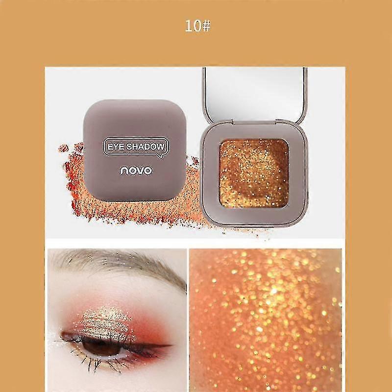10 Color Mashed Potatoes Texture Eye Shadow Fine Pearlescent Eyeshadow Monochrome