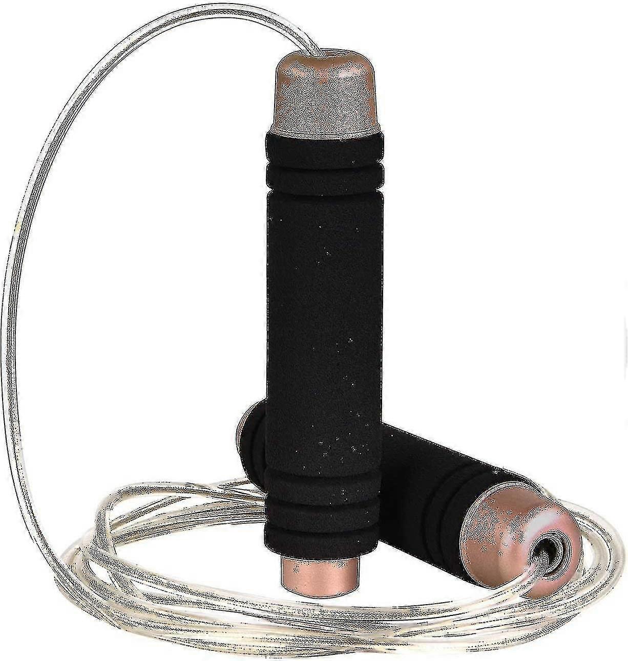 Corde à sauter lestée pour poignée, corde en tpu réglable avec roulement en mousse confortable poignée de corde à sauter
