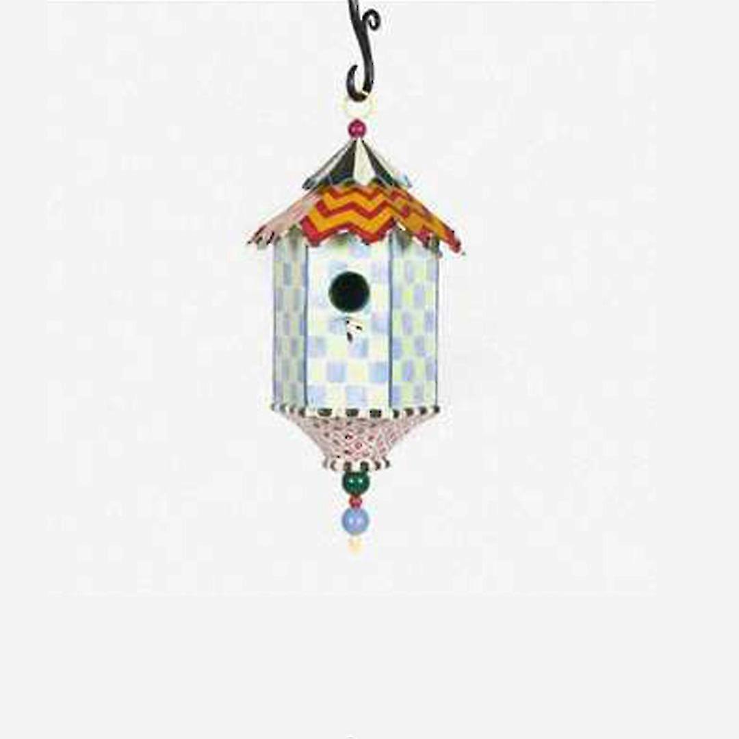 Hummingbird Feeder Creative Pattern Metal Parrot Feeding Pendant Decoration