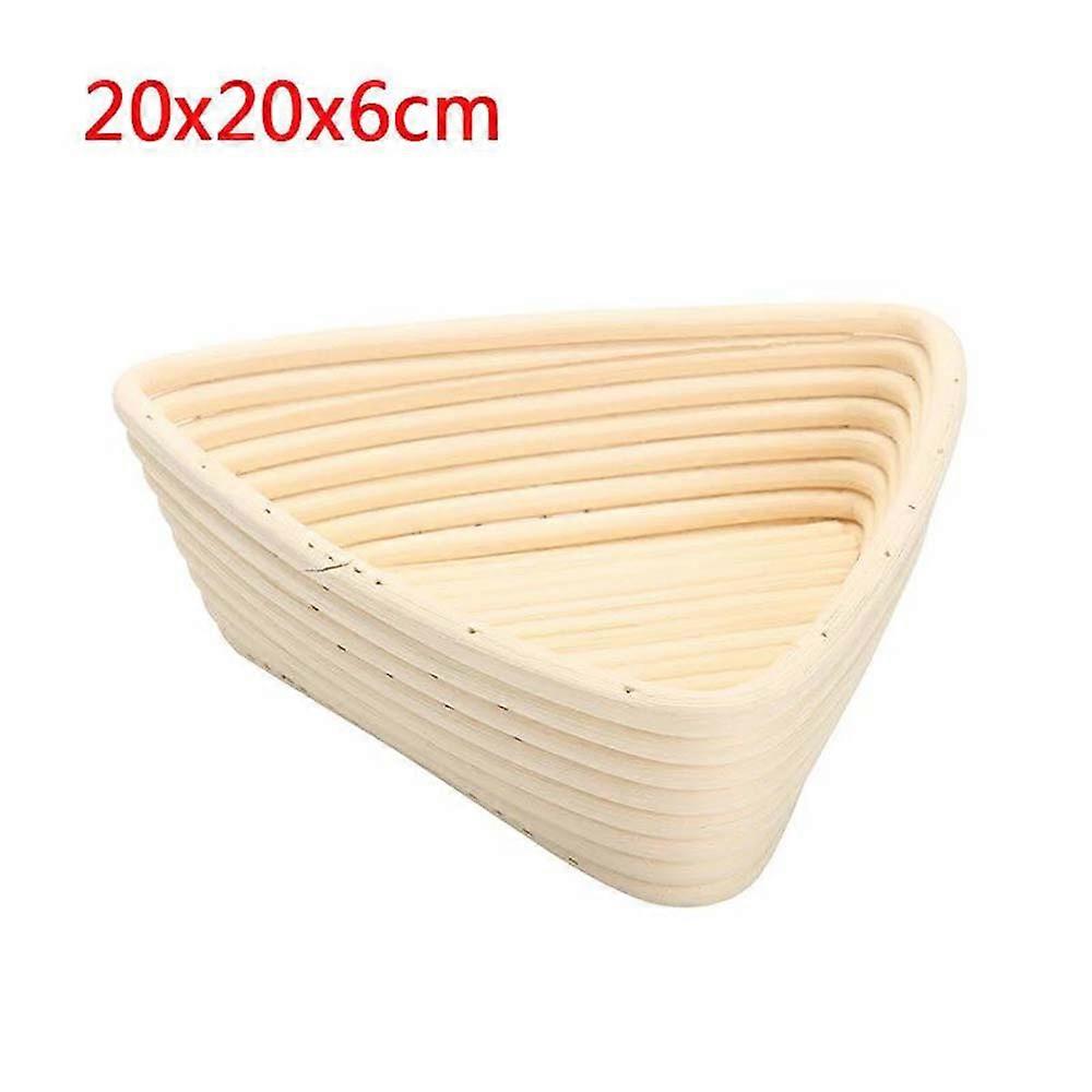 Triangular Banneton Brotform Rattan Basket Bread Dough Proof Rising Bread Proof 3 Sizes