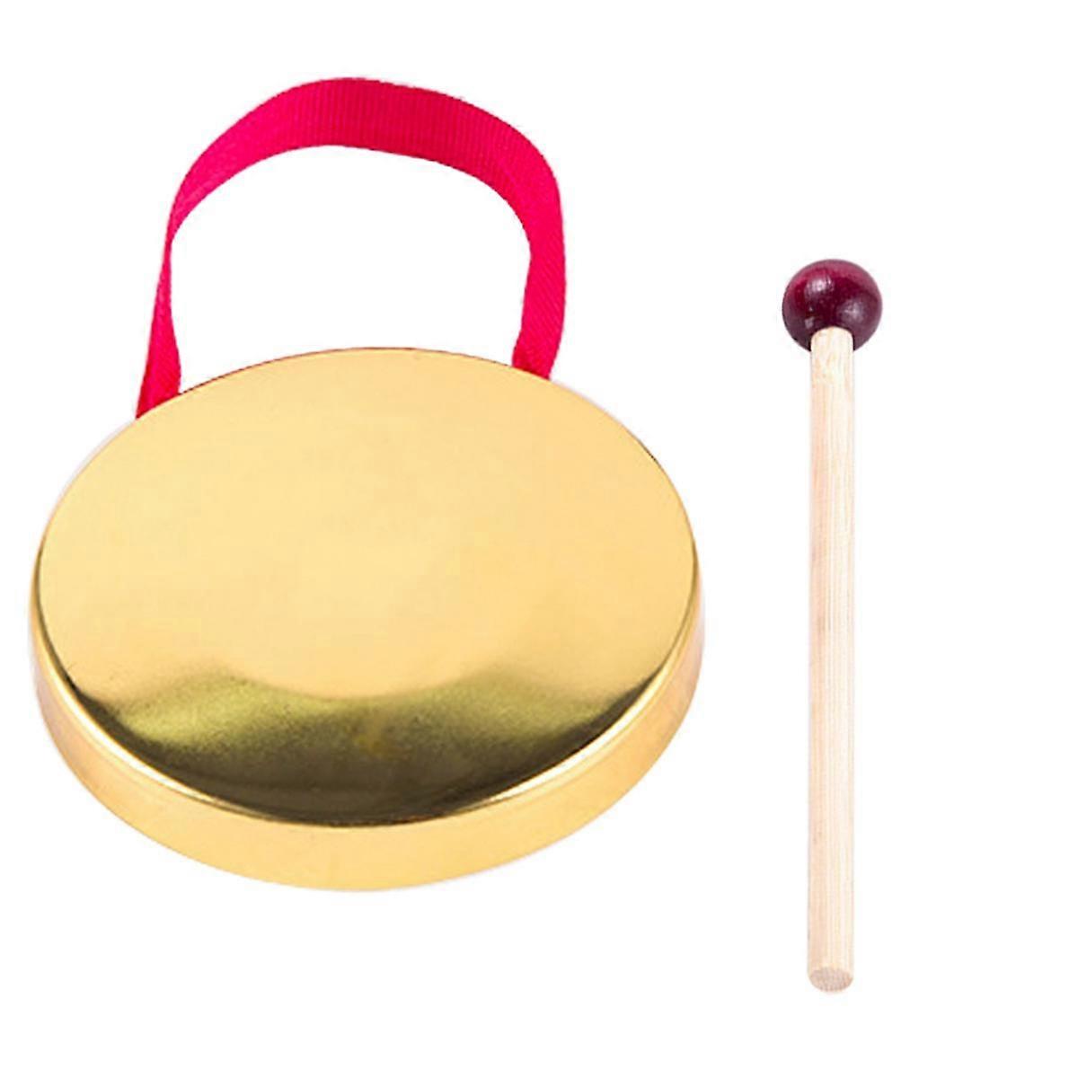 12cm όργανο κρουστών Hand Gong με το στρογγυλό σφυρί παιχνιδιού για το σχολικό φεστιβάλ