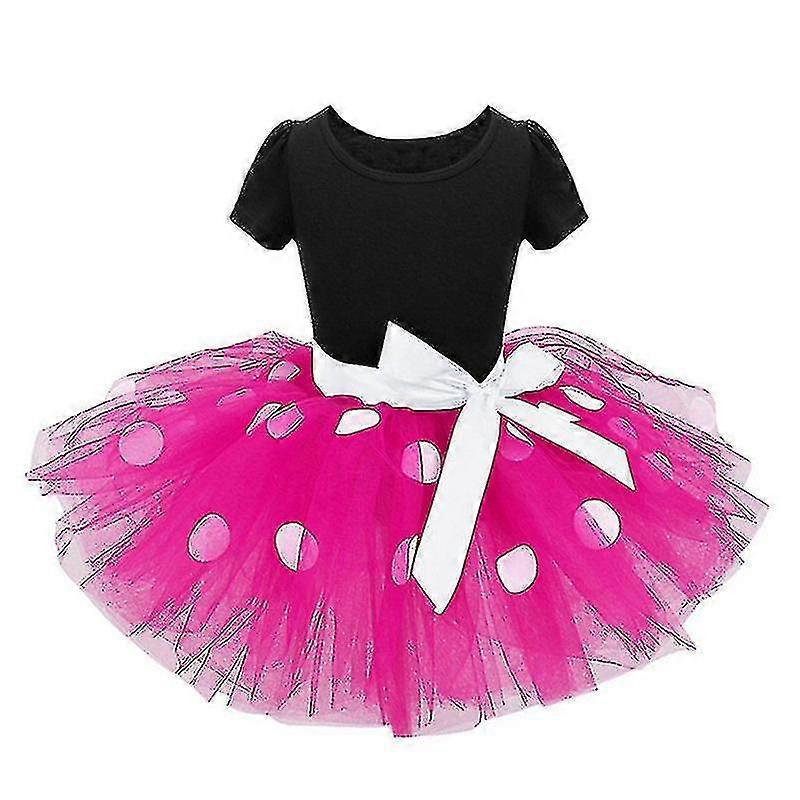 Děti Dívka Minnie Mouse Šaty Pageant Narozeninová party Bow Tutu šaty