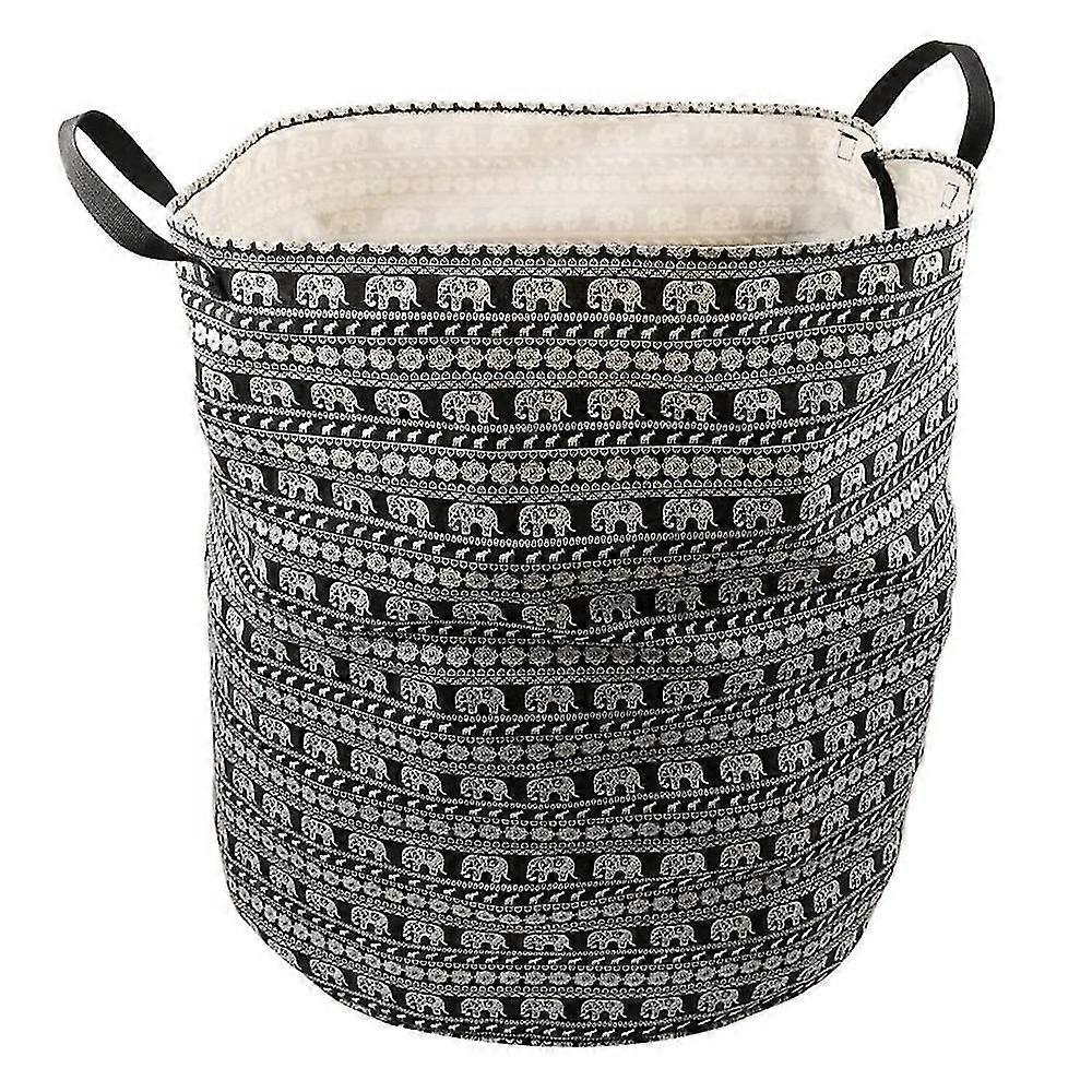 Large Sized Folding Canvas Fabric Laundry Bag Laundry Hamper Storage