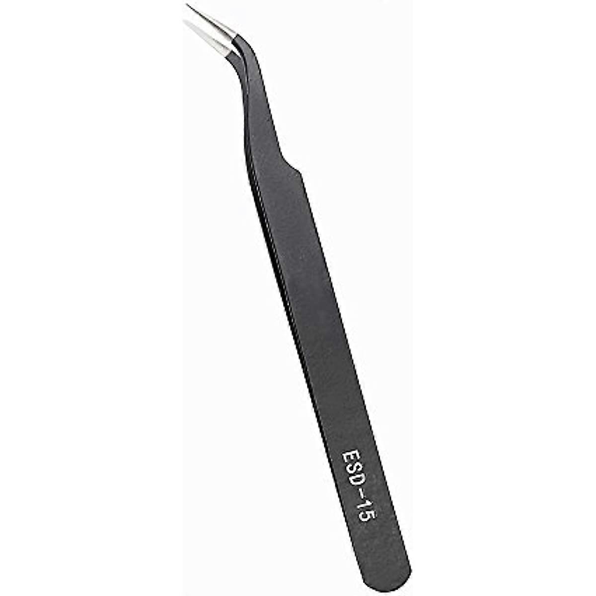 iTimo DIYWORK ESD-15 Anti-Static Curved Straight Tip Forceps Precision Soldering Tweezers Set Electronic ESD Tweezers Tool