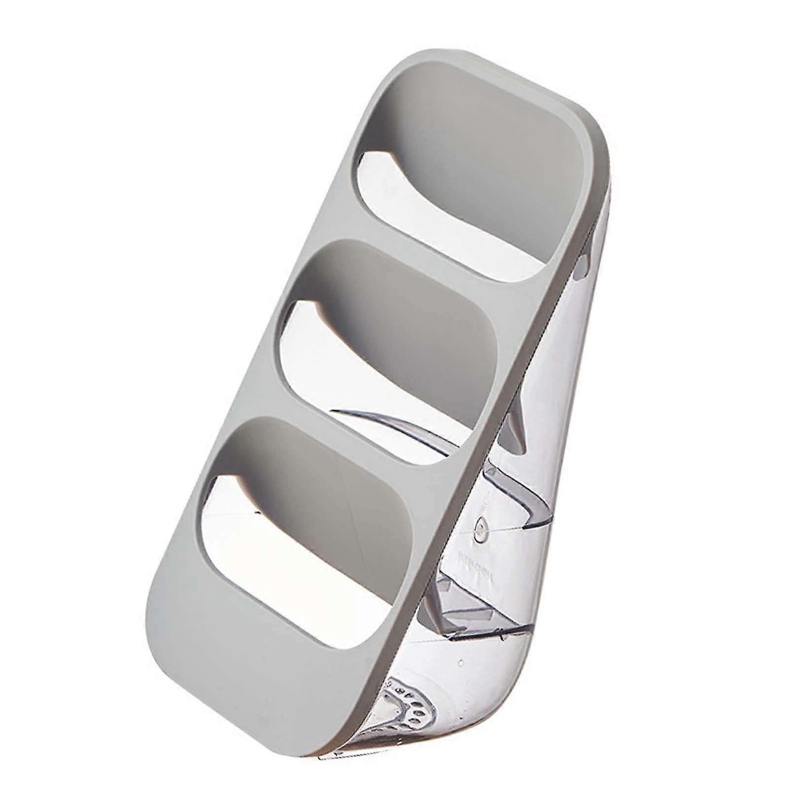 3 Layer Chopsticks Knife Storage Rack Holder Waterproof Knife Storage Drainage Bracket Container Gray