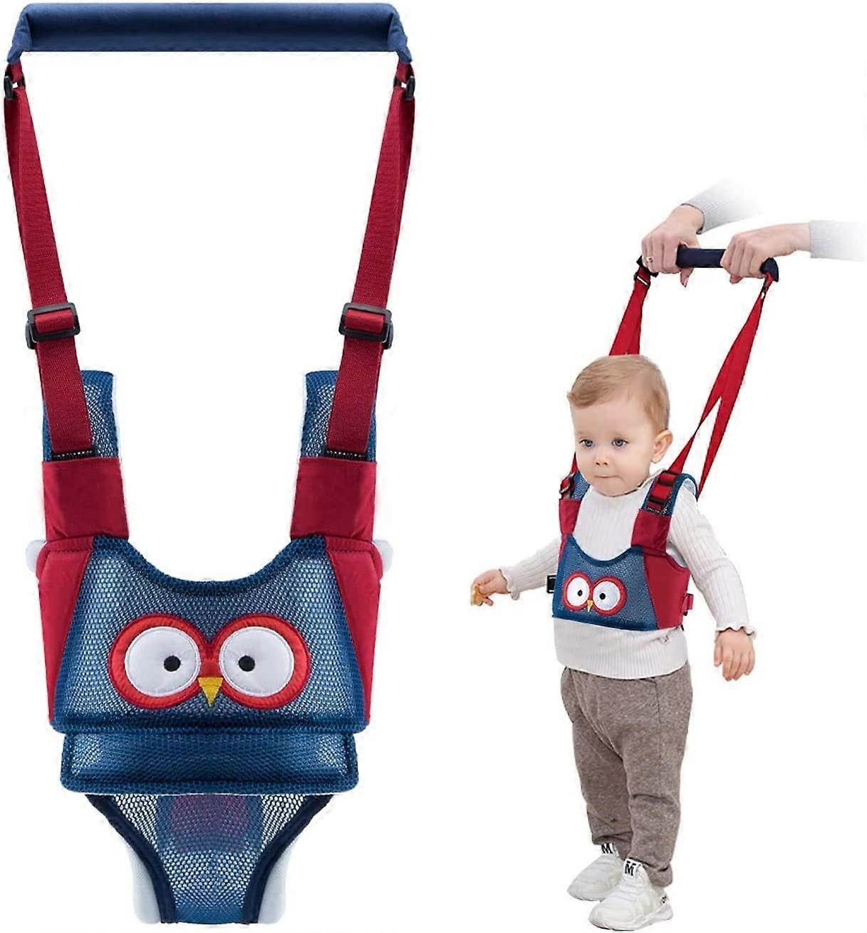 Baby Walking Harness, Safe Walking Belt, Removable,  Mesh-Design Breathable Handheld Baby Walker Toddler Walking Assistant - Blue