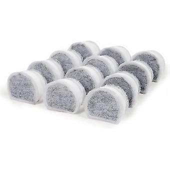 Drinkwell Replacement Carbon Filters, Dog And Cat Ceramic And 2 Gallon Water Fountain Filters, 12-pack -bp