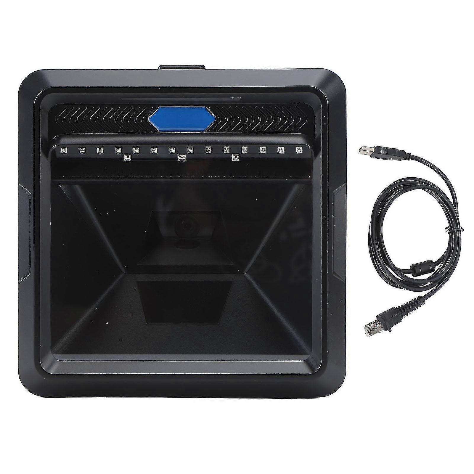High Speed IR Automatic Sensing 1D 2D QR Code Scanner for Supermarket Store - Desktop Barcode Scanner