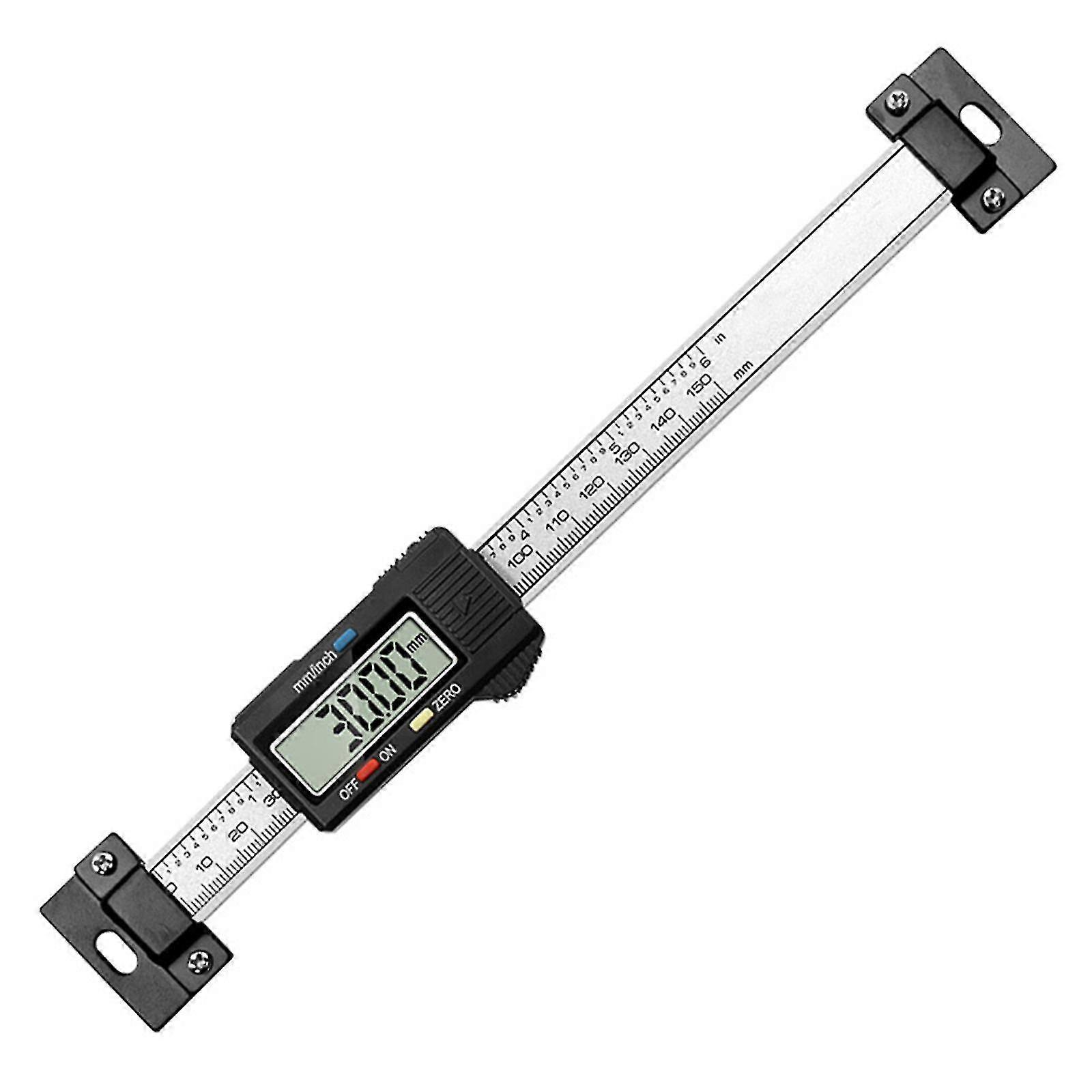 Stainless Steel Horizontal Vertical Digital Display Ruler Lcd Display Level Caliper 0-5.9 Inch