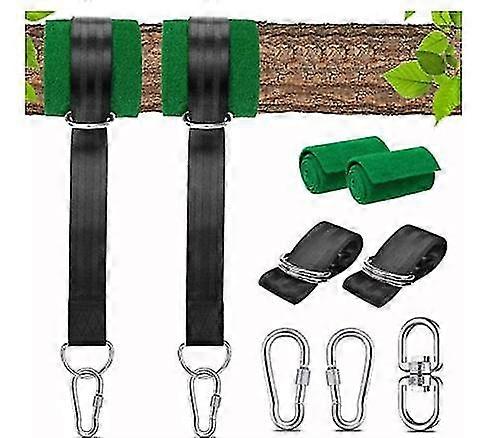 2pcs Swing Attachment Hammock Attachment With 2 Tree Protection Pads And 2 Carabiners For Hanging Chair