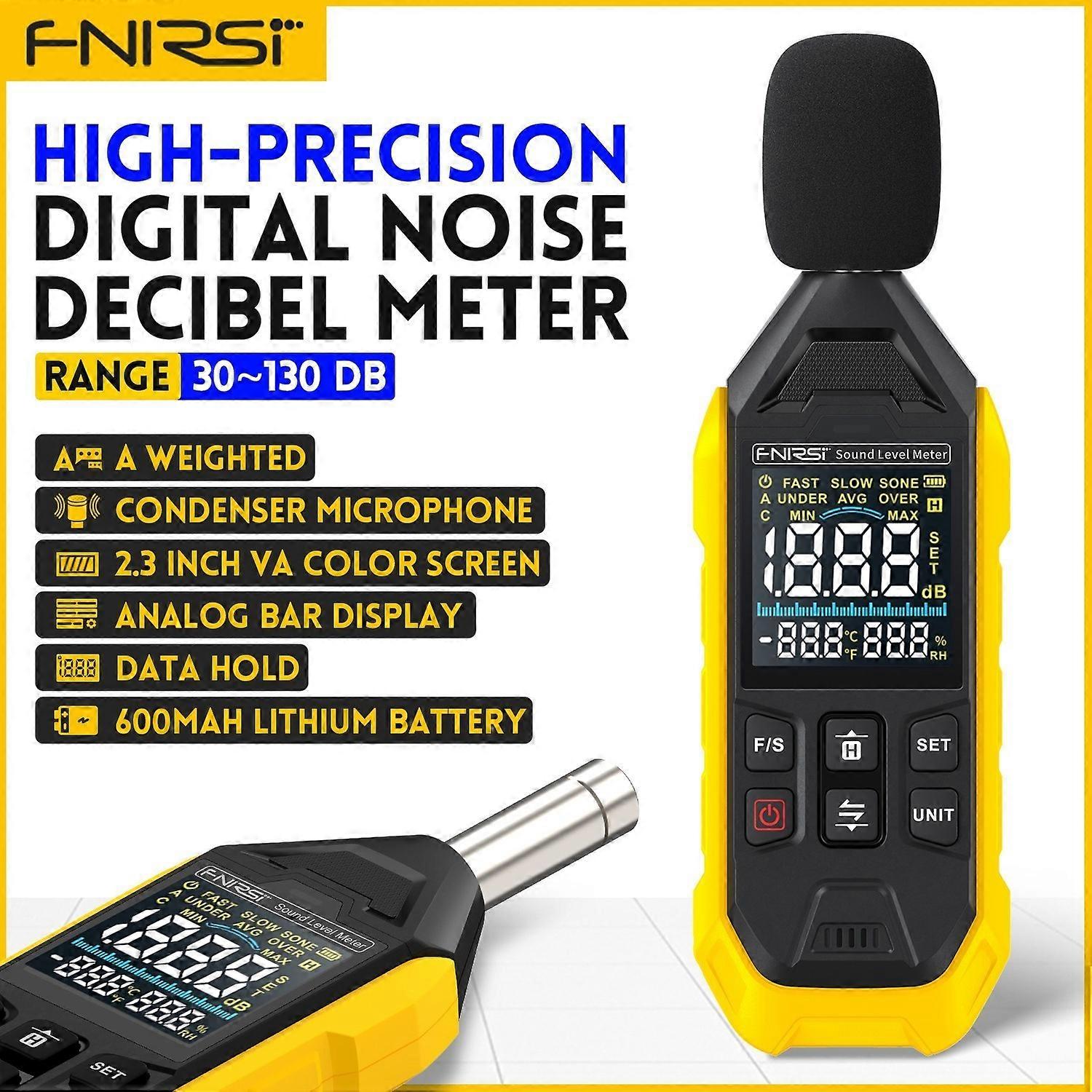 FDM01 Digital Sound Level Meter Audio Level Meter  Sound Meter Decibelimetro 30-130dB Decibel Meter Portable Noise Meter