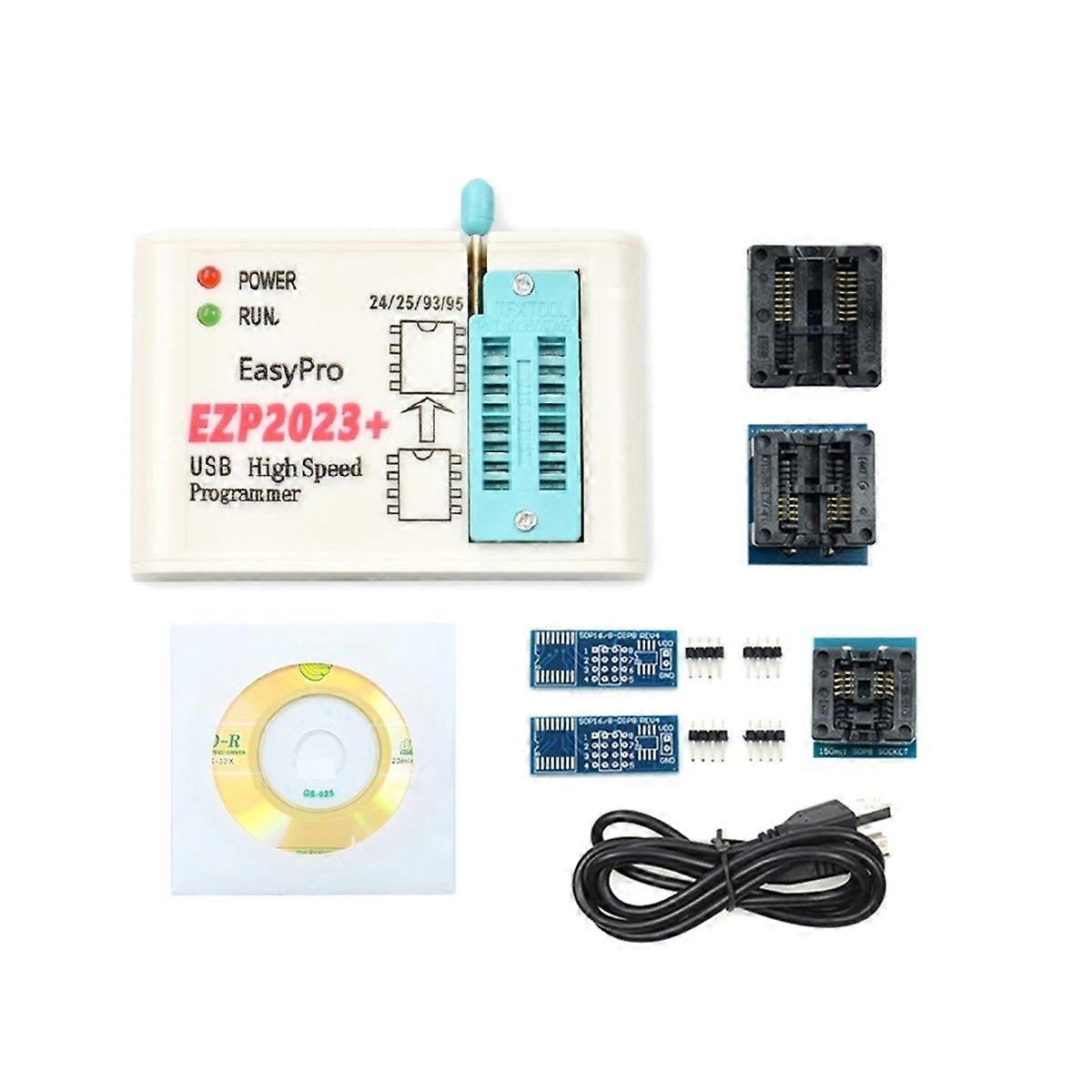 EZP2023 High-Speed SPI FLASH Programmer EZP2023 Support 24/25/93/95 EEPROM Bios 25T80 Burning Offli