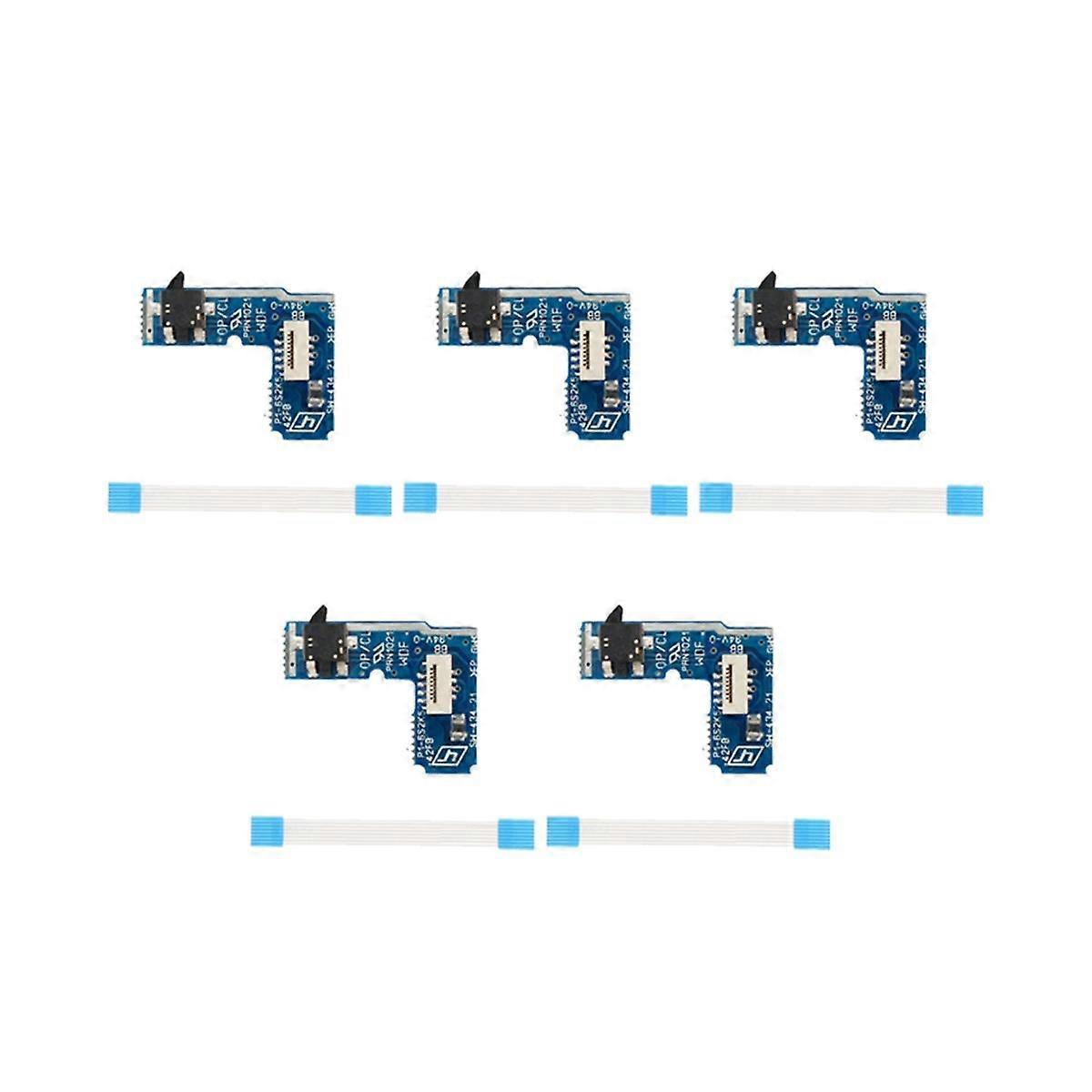 5Pcs Power Switch PCB Board Power On Off Reset Switch Board with Flex Ribbon Cable for PS2 SCPH 700